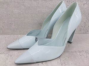 ◇ Charles & Keith チャールズ＆キース ポインテッドトゥ ヒール パンプス 37 ライトブルー *