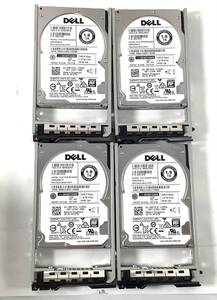 S7011535 DELL 1.8TB 10K SAS 2.5 HDD 4点 【中古動作品】