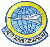 ヴィンテージ 46TH BOMB SQUADRON ワッペン / 70s,ミリタリー,MA-1,A-2,B-15,L-2B,CWU-36,エアフォース,サープラス,デッドストック,レトロ