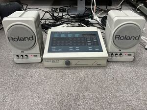 Roland ローランド 音源モジュール CM-64+ Roland CA-30+ Roland MA-12 アダプタ＋ケーブル付き　通電済み　綺麗　