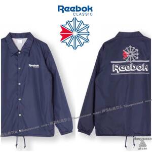 リーボック O Reebok クラシックコーチジャケット ネイビー 新品　正規品