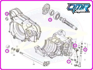 【新品】 エンジン用オイルシール＆Oリング&ワッシャーセット MC21 MC28