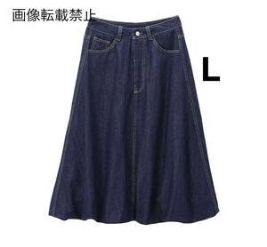 vintage ヴィンテージ レトロ バルーン デニム フレアスカート ボトムス Lサイズ レディース★ZARA 好きな方に★2024 秋新作 新品未使用★