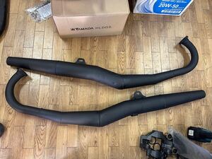 初期型　RZ250 純正マフラー　RZ350 RD250 RD350 4L3 4L0 4U0 マフラーチャンバー　サイレンサー　キャブレター　エンジン　ウエダ　当時