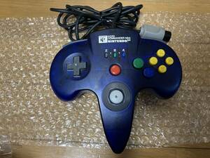 即決! ニンテンドー 64 コントローラー HORI ホリコマンダー クリアブルー N64