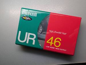 maxell UR 46 カセットテープ TYPE I NORMAL POSHITION 120μs マクセル 未開封品 ノーマルポジション UR46(F)