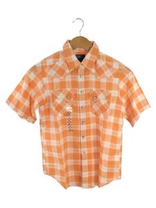 POLO RALPH LAUREN◆半袖シャツ/M/コットン/ORN/チェック/SIZE150CM