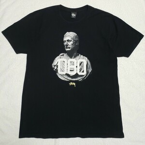 希少 レア STUSSY HANNIBAL 080 T-SHIRT L BLACK OLD USA オールド ステューシー Tシャツ 90s 00s ハンニバル 彫刻 ダヴィデ像 黒 SS LINK 