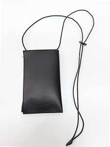 Ground Y・グラウンドワイ/ARTIFICIAL LEATHER PHONE SHOULDER CASE/BLK