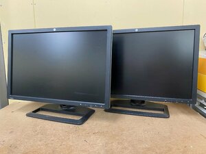 ◇[中古]HP 24型 液晶モニター ZR2440w XW477A WUXGA 1920x1200 ディスプレイ 縦横回転 2台セット 約13000時間 簡易動作確認済 (1)