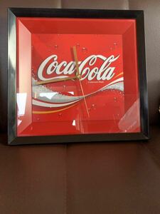 当時物　未使用品　コカ・コーラ 掛け時計（検）Coca-Cola　コカコーラ　ノベルティ　アナログ　アメリカンダイナー　ガレージ　昭和