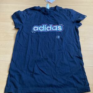 adidas アディダスTシャツ ネイビー　レディース Lサイズ