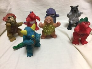 ◎ まとめて 怪獣 フィギュア ソフビ ７体セット 現状品