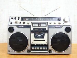 AIWA アイワ CS-80 ラジオカセットレコーダー 2BAND ラジカセ オーディオ機器 当時物 ※通電OK ジャンク＠120(6)