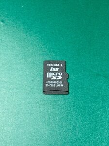 TOSHIBA 東芝 microSDカード 1GB 1枚 フォーマット済み 動作確認済みジャンク品