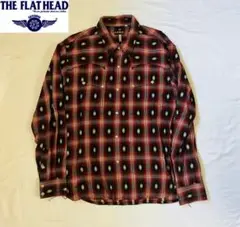 FLAT HEAD フラットヘッド チェック ネイティブ柄 ウエスタンシャツ