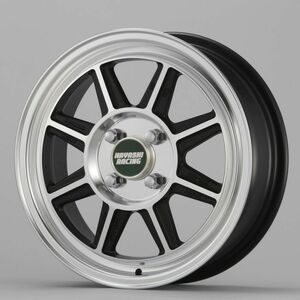 ハヤシレーシング ハヤシストリートホイール TYPE STF 15インチX5.5J 4H/100 +45 軽自動車等 [４本セット]