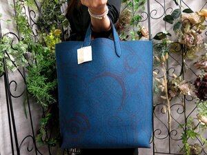 ●超美品●HERMES エルメス●カリミGM●AR□L●フェルト カーフ レザー 本革●トート バッグ●ブルー●シルバー金具●A4 かばん●Js54660