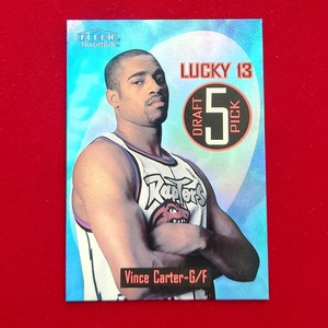 ◆Vince Carter【Lucky 13】98-99 NBA Fleer Fleer Tradition Lucky 13 Draft pick 5 card #5of13LT　◇検索：Raptors ビンス・カーター