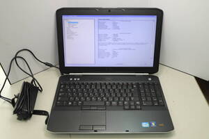 ジャンク DELL Latitude E5520 i5-2430M 2.4GHz RAM2GB HDD無　BIOS起動OK　バッテリーNG