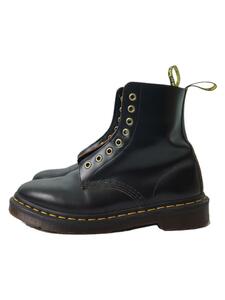 Dr.Martens◆ブーツ/UK6/BLK/レザー/ひも無し//