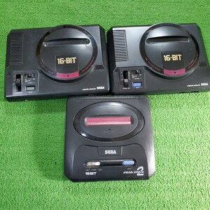 SEGA セガ MEGA DRIVE メガドライブ HAA-2510 HAA-2502 MEGA DRIVE2 本体 ゲーム機器 まとめ売り 昭和レトロ 16BIT