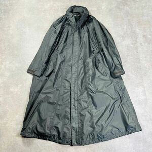 1スタ ISSEY MIYAKE イッセイミヤケ ロングコート ナイロン コート ブラック ME61FA271 メンズ サイズ3 AM19