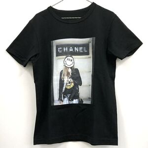 GOD SELECTION XXX ゴッドセレクショントリプルエックス ケイトモス Tee/半袖Tシャツ/黒/ストリート《メンズ古着・山城店》O-294