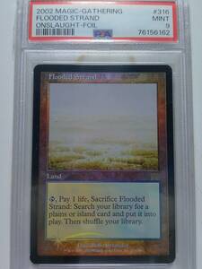 MTG/Flooded Strand/溢れかえる岸辺/英語/1枚/Foil/ONS オンスロート/PSA評価 MINT9