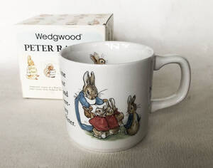 ウェッジウッド Wedgwood ピーターラビット 旧刻印 英国製 ビーカー マグカップ①