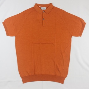 新品 John Smedley　ジョンスメドレー 最高級シーアイランドコットン・メリノウール　 XLサイズ ポロシャツ AMBER