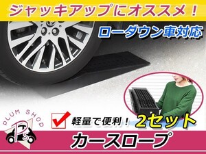 ローダウン車用 カースロープ ジャッキサポート2個セット