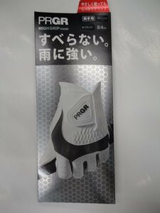 ■『両手グローブ 新発売』PRGR HIGH GRIP HAND GLOVE プロギア ハイグリップ ハンド メンズ 両手グローブ【24cm/BK】PG-319W