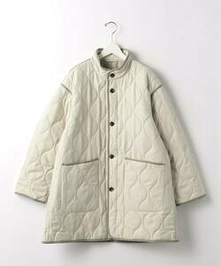 新品タグ付き UNITED ARROWS green label relaxing ユナイテッドアローズグリーンレーベルリラクシング Morley キルティングコート 白系 S