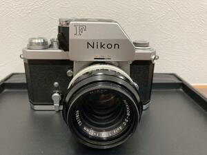 27946　希少　フィルムカメラ　【Nikon　ニコン　F　/　レンズ：NIKKOR-S　Auto 1：1.4　ｆ＝50mm　Black/Silver】ユーズド品