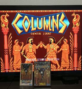 ★起動チェックOK★コラムス COLUMNS 箱説明書あり