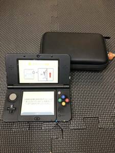 ◯Nintendo 任天堂 Newニンテンドー3DS ブラック KTR-001 タッチペン付き 通電確認 / 初期化 済み 