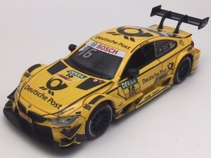 1/32 BMW M4 DTM №16 BMWチームRMR ホッケンハイム2017 ヘッドライト＆テールライト点灯 エンジン音＆クラクション ミニカー 光る鳴る