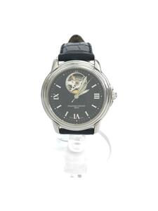 FREDERIQUE CONSTANT◆自動巻腕時計/アナログ/レザー/BLK/BLK/6ATM-FC303/F310