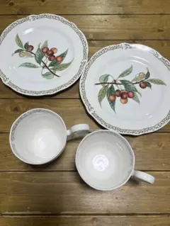 Noritake ロイヤルオーチャード ペアモーニングセット