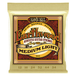 アーニーボール ERNIE BALL 2003 Earthwood Medium Light×5セット 80/20 Bronze 12-54 Gauge アコースティックギター弦