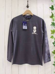 新品*Mouve on Mouve*DOGプリントVネックカットソー 長袖Tシャツ(79-87)/定価5900円