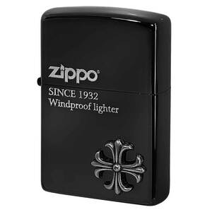 Zippo ジッポライター クロス 十字架 Cross ブラックニッケルし クロスメタル Cross Metal 2CM-2