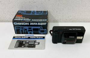 【CHINON 35FA Super AUTO PROGRAM AD 箱・取扱説明書付】光学機器/フィルムカメラ/コンパクトカメラ/現状品/A54-548