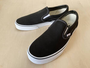 26cm バンズ スリッポン VANS SLIP-ON BLACK/WHITE US8/26cm VN000EYEBLK