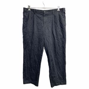 DOCKERS チノパン W40 ドッカーズ タックパンツ ビッグサイズ ブラック 古着卸 アメリカ仕入 2406-647