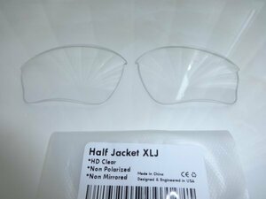 オークリー ハーフジャケット 1.0 XLJ 用 カスタムレンズ HD Clear 新品 Half Jacket XLJ 　