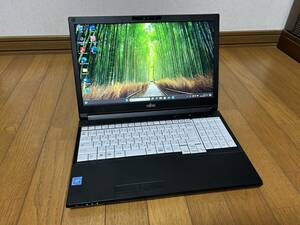 富士通 LIFEBOOK A579/CX Windows11Pro Celeron メモリ8GB SSD480GBに換装 スーパーマルチ OfficePersonal2019