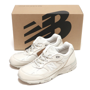 NEW BALANCE W991OW OFF WHITE WMNS US6 23cm LEATHER MADE UK ウィメンズ ニューバランス W991 オールレザー オフホワイト レディース