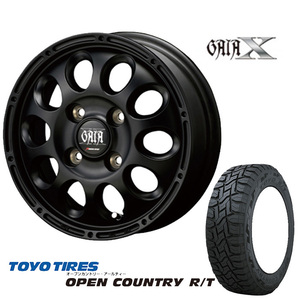 新品 Toyo オープンカントリー 12インチ 145/80R12 80/78N N-VAN ハイゼットカーゴ ピクシスバン 4J+42 4/100 タイヤ ホイール 4本セット